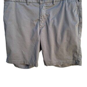 Express Mens Gray Slim Fit Flat Front‎ Preppy Casual Stretch Chino Short 38x8